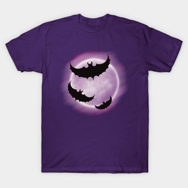 Moon Bat T-Shirt by Xatutik-Art